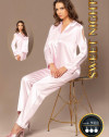 9311 SATEN DÜĞMELİ PİJAMA TAKIM