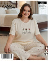 70845 KAŞKORSE BATTAL KISA KOL PİJAMA TAKIM