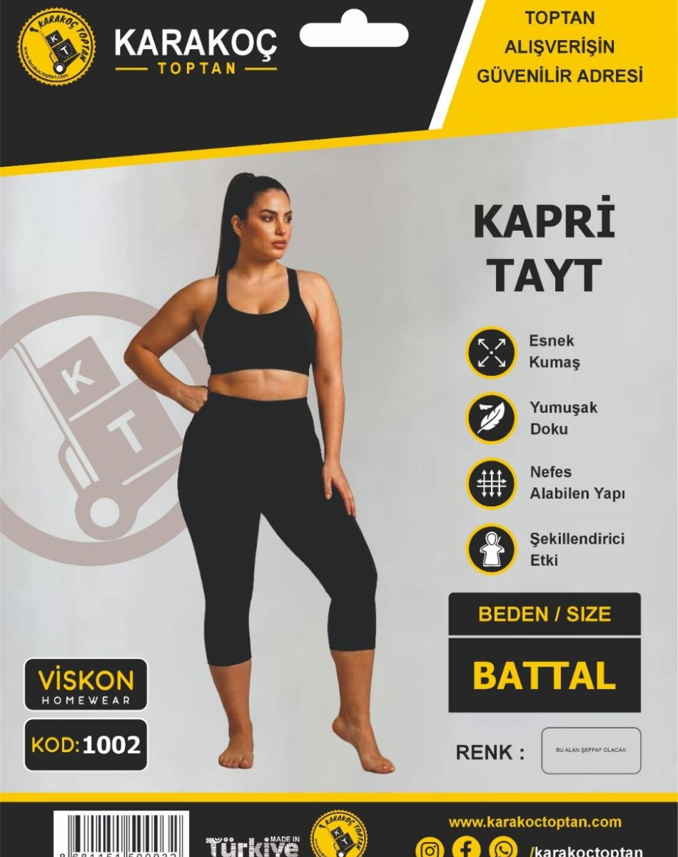 1002 VİSKON  BATTAL KISA TAYT