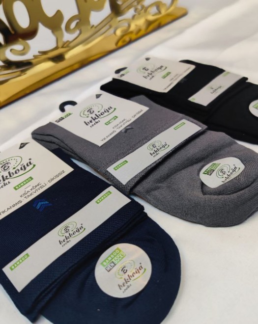 1003 BAMBOO KISA KONÇ DİKİŞSİZ ERKEK ÇORAP +