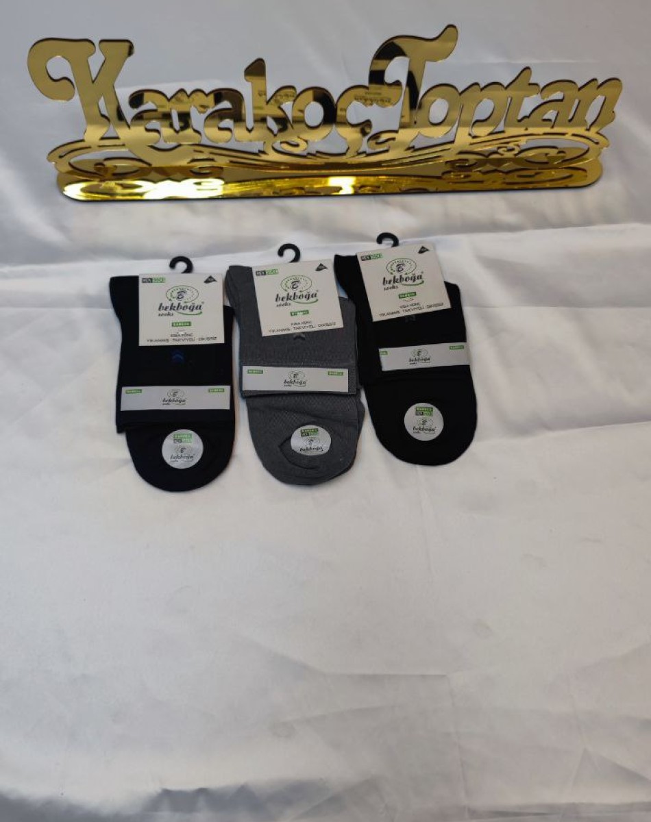 1003 BAMBOO KISA KONÇ DİKİŞSİZ ERKEK ÇORAP +