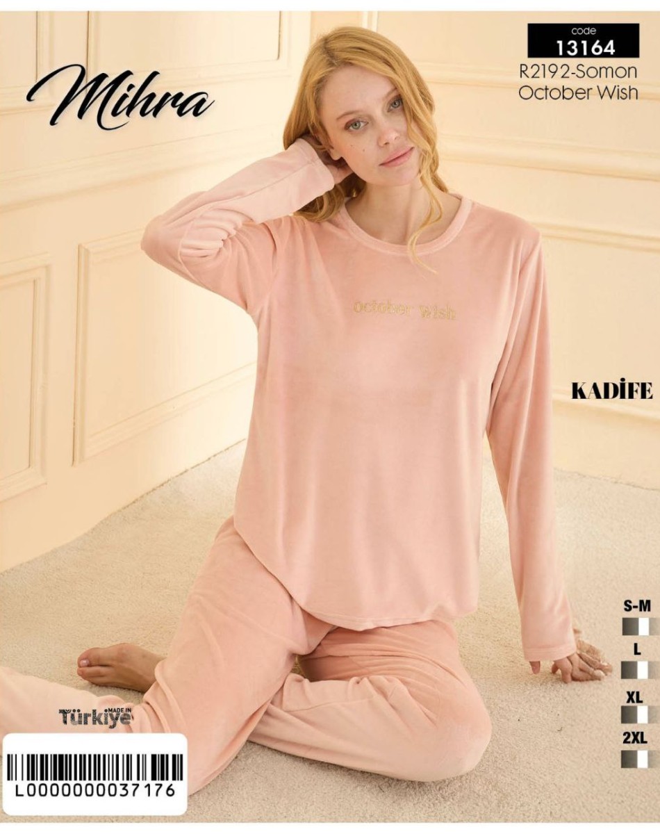 FIRANSIZ KADİFE PİJAMA TAKIMI 13164