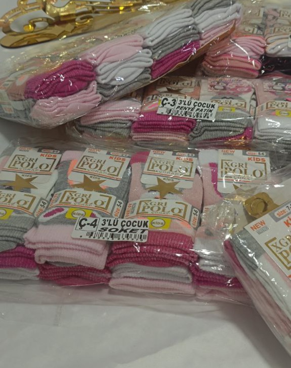 Ç-4 KIZ ÇOCUK SOKET ÇORAP +