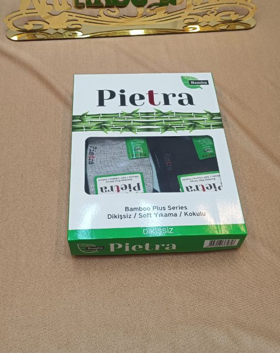 BAMBU DİKİŞSİZ YIKAMALI PARFÜMLÜ ERKEK KUTULU PATİK