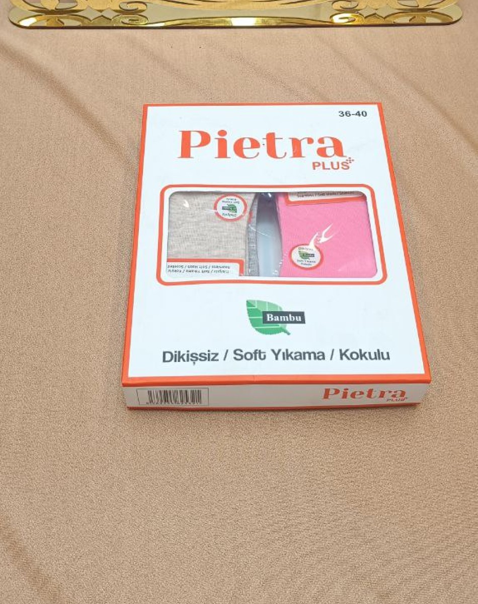 BAMBU DİKİŞSİZ YIKAMALI PARFÜMLÜ BAYAN KUTULU PATİK +