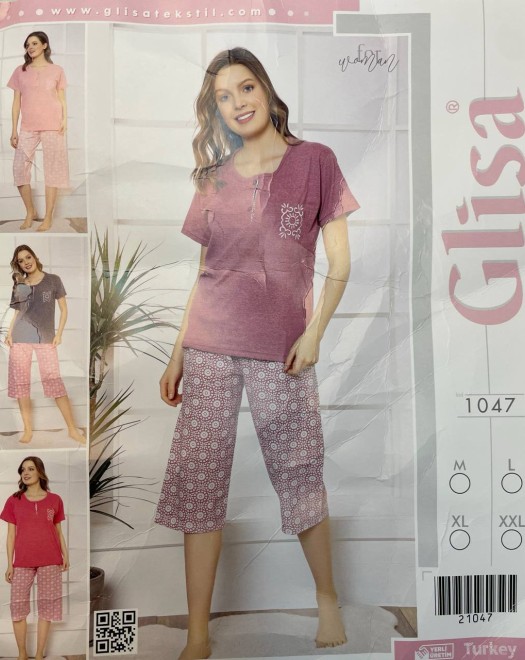 PENYE KAPRİ KADIN PİJAMA TAKIM PENYE KAPRİ KADIN PİJAMA TAKIM