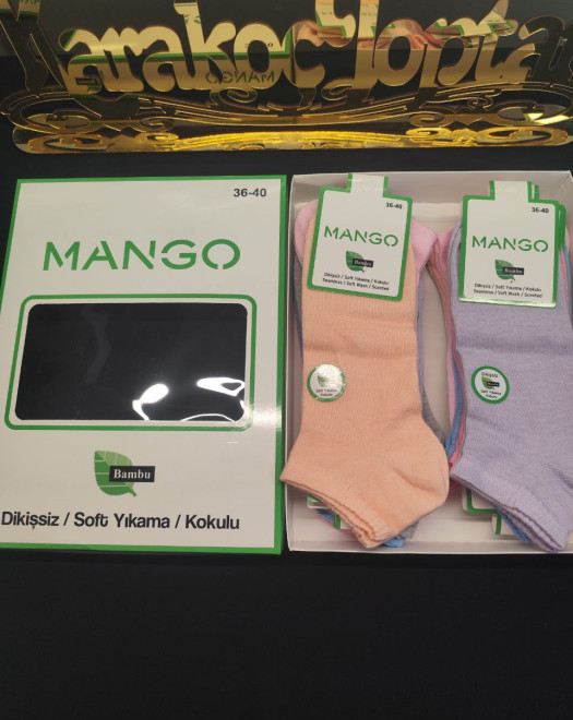 BAMBU DİKİŞSİZ YIKAMALI PARFÜMLÜ BAYAN KUTULU PATİK