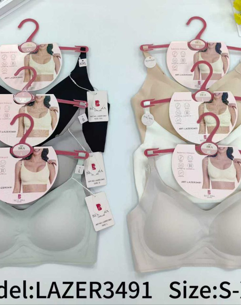 3491 LAZER BALENSİZ DİKİŞSİZ SÜTYEN