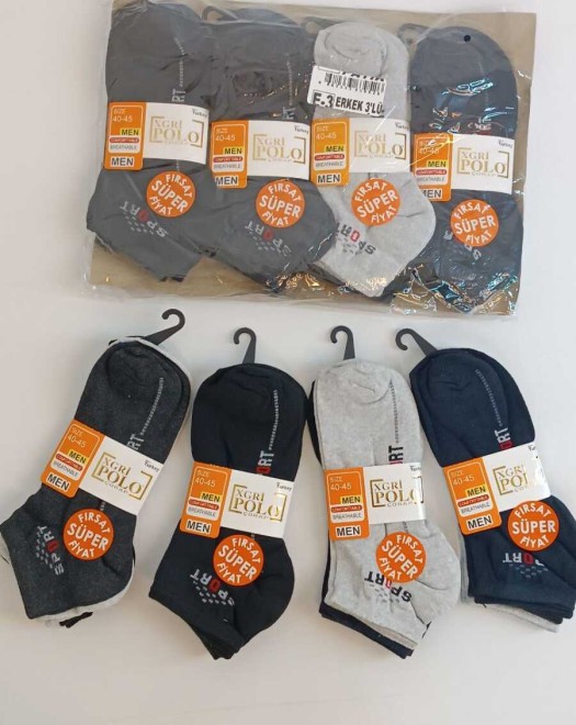 E-3 DESENLİ ERKEK PATİK