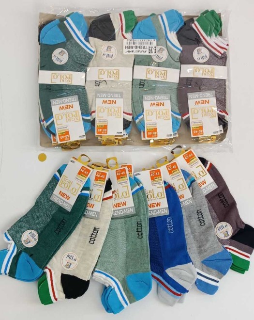 E-35 ERKEK KULAKLI DESENLİ PATİK