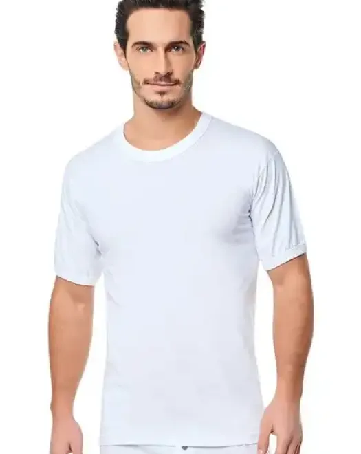 0003 ERKEK SIFIR YAKA YARIM KOL ATLET