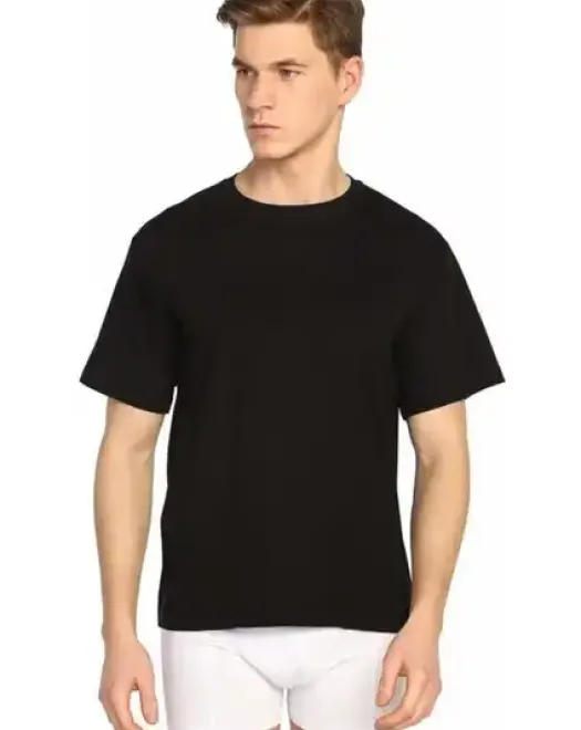 0002 ERKEK SIFIR YAKA RENKLİ YARİM KOL ATLET