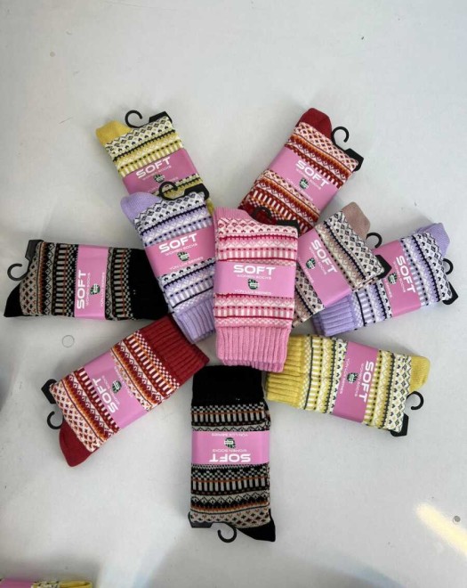 KADIN BAMBU HAVLU YÜN SOKET ÇORAP