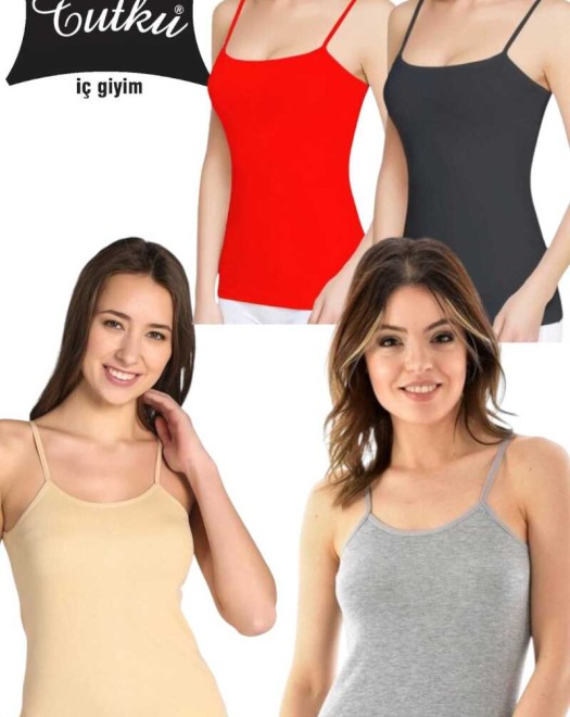 0135 RİBANA İP ASKILI ATLET RENKLİ 0135 RİBANA İP ASKILI ATLET RENKLİ