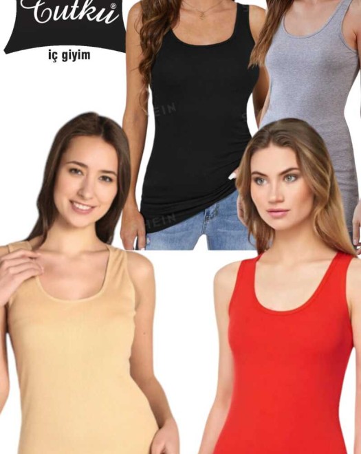 0136 RİBANA GENİŞ ASKILI ATLET RENKLİ 0136 RİBANA GENİŞ ASKILI ATLET RENKLİ