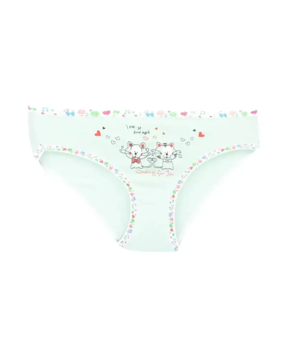 0832 KIZ ÖNÜ BASKILI BİKİNİ