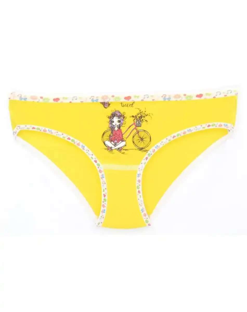 0832 KIZ ÖNÜ BASKILI BİKİNİ