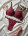 LOVE SECRET FİTİLLİ DESENLİ TAŞLI DOLGULU SÜTYEN TAKIM